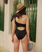 Maillot une pièce asymétrique Wanderlust